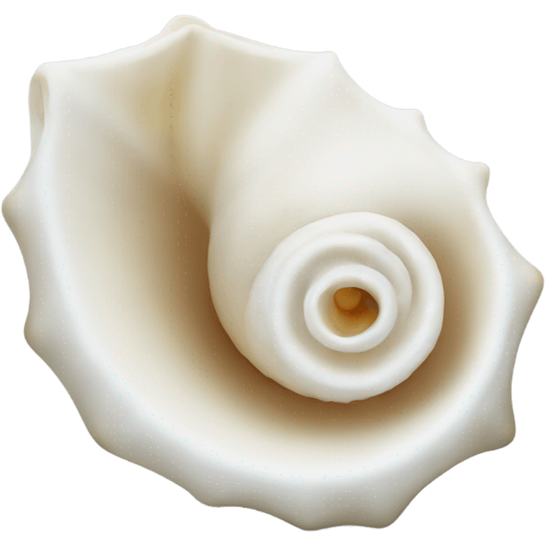 white conch shell emoji