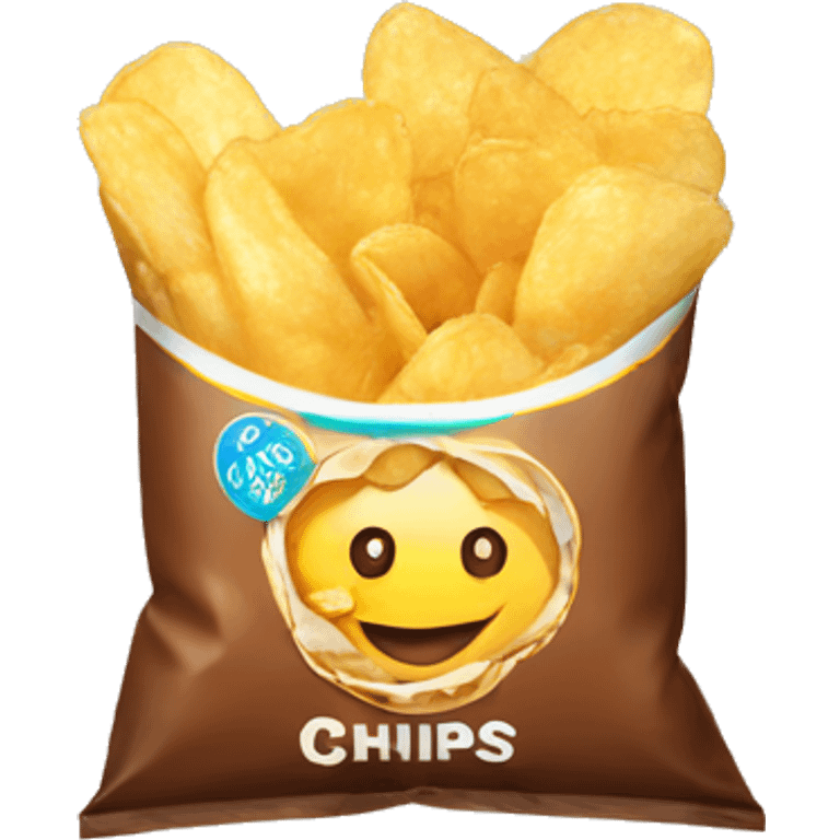 Chips with nuttela emoji