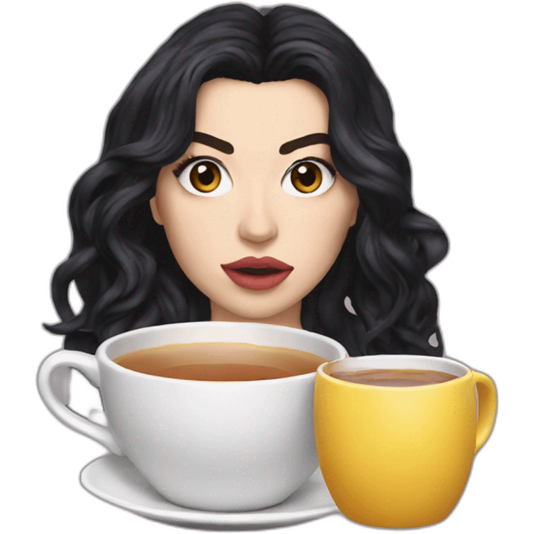 charli xcx spilling the tea emoji