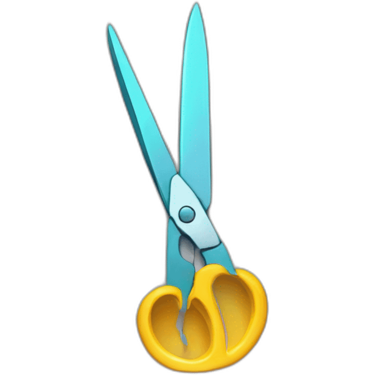 scissors cutting audio waveform emoji