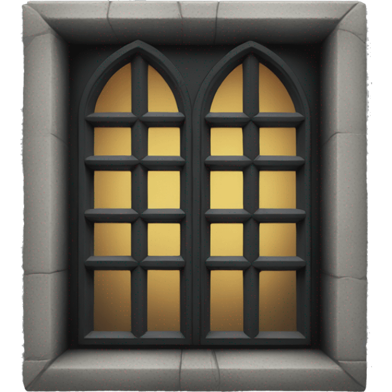 Black gothic window emoji