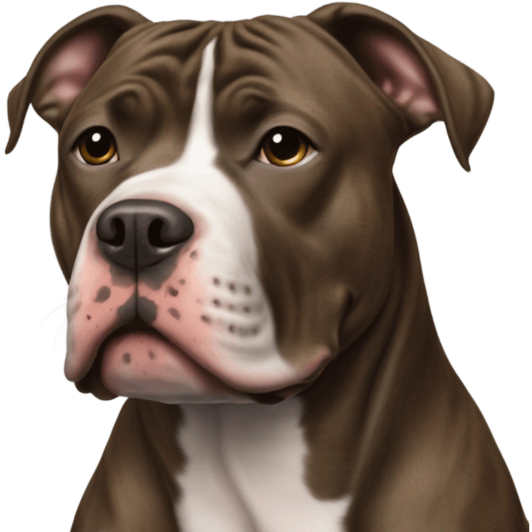 Brindle (no white) pitbull emoji