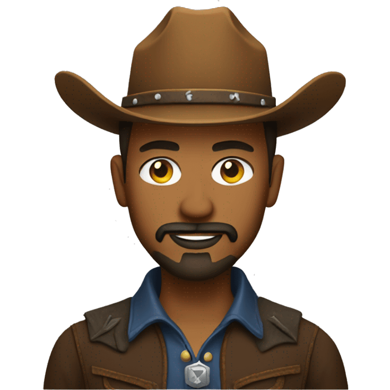 Cowboy with a goatee  emoji