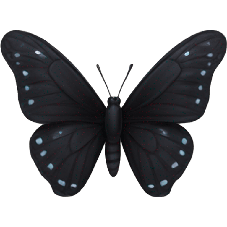 Black butterfly emoji