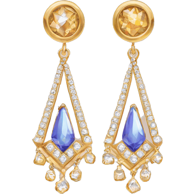 fancy earrings  emoji