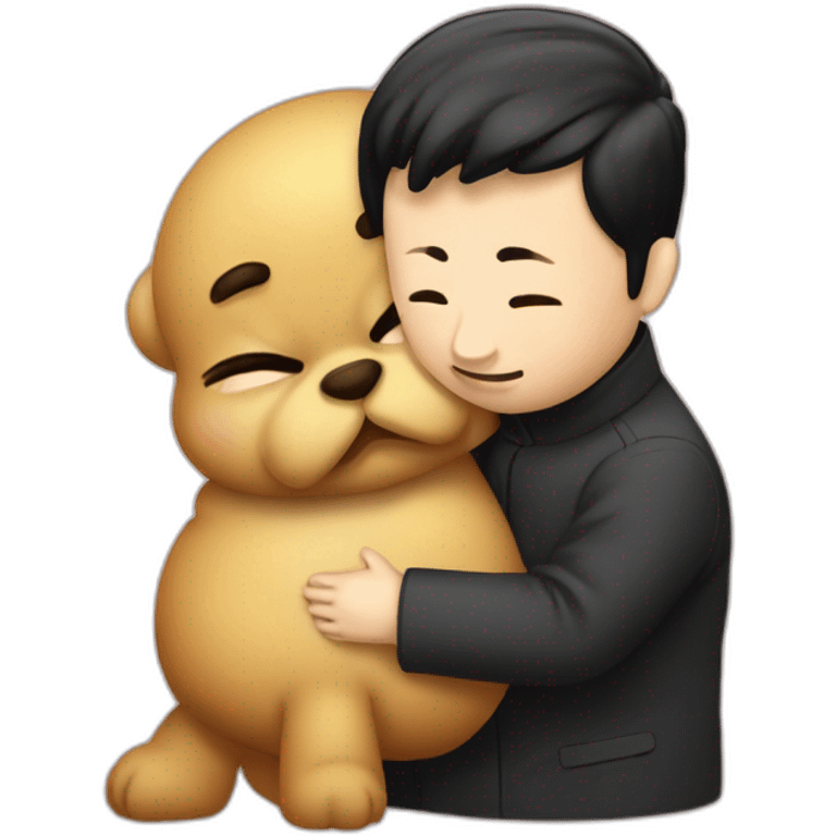 xi jintao Hugging winni the poo emoji