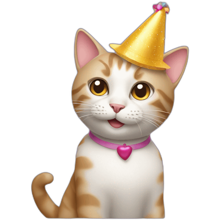 cat with party hat emoji