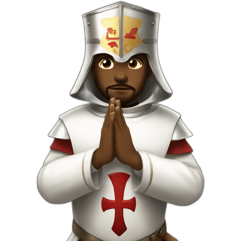 Knights Templar praying emoji