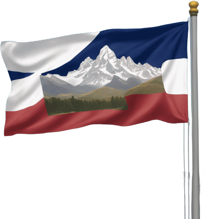 Teton mountains and the Texas flag emoji