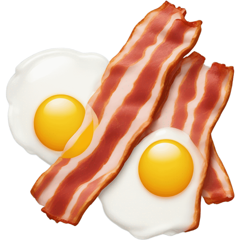 Bacon and egg friends emoji