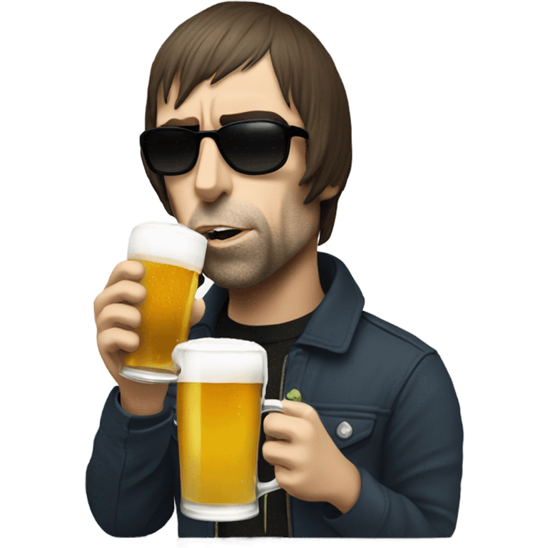 liam gallagher drinking beer emoji