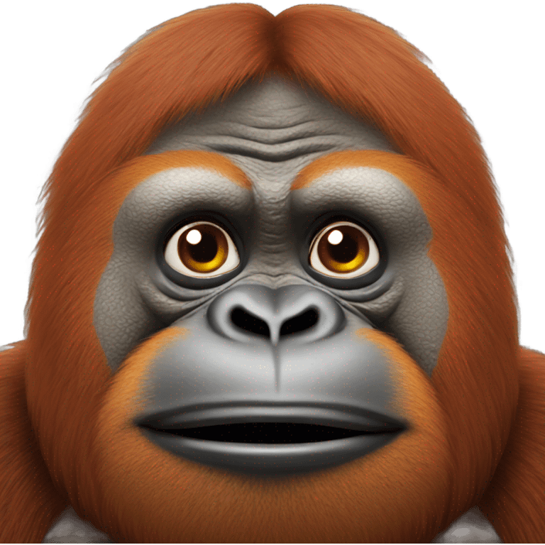 fat orangutan  emoji