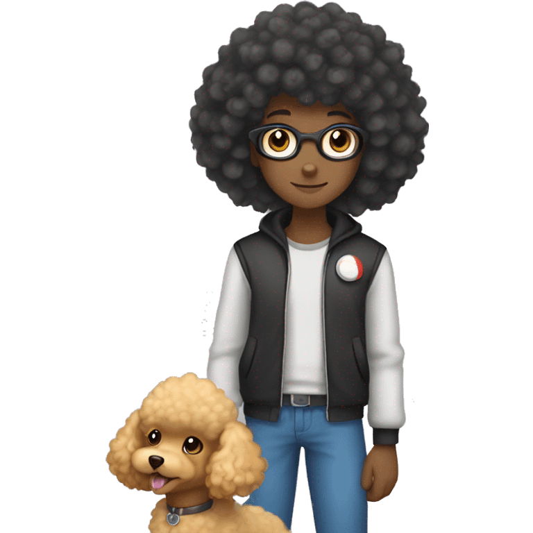 poodle pokemon trainer  emoji