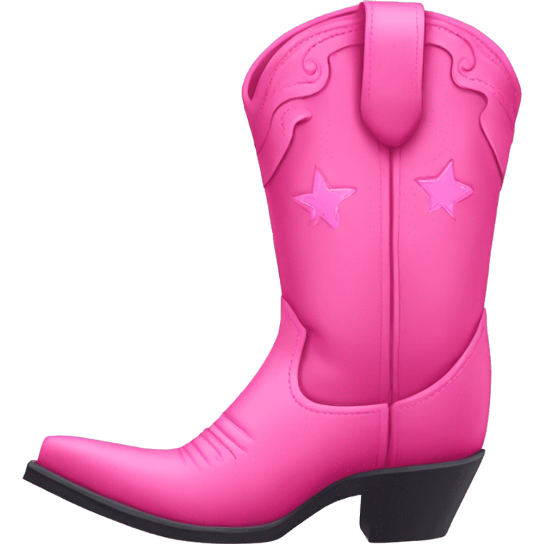 pink cowboy boots  emoji