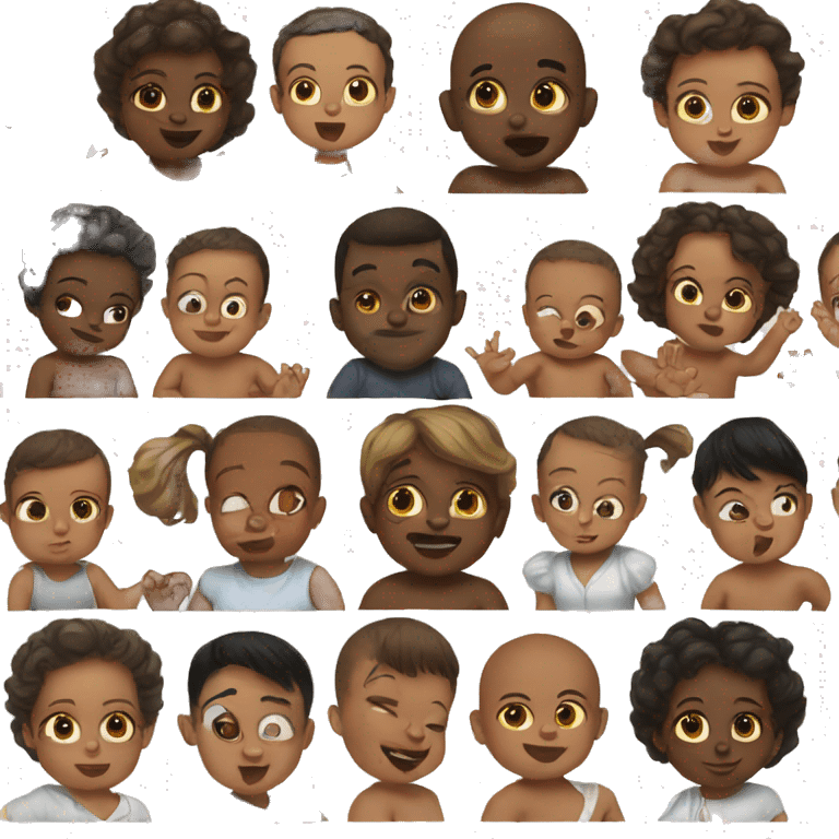 a lot of babies emoji