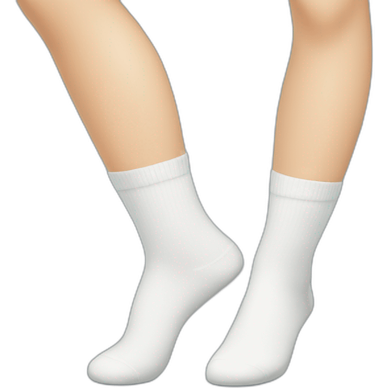 Women in White socks emoji