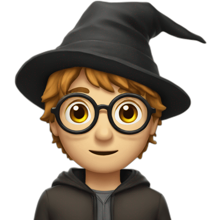 Harry potter with hat emoji