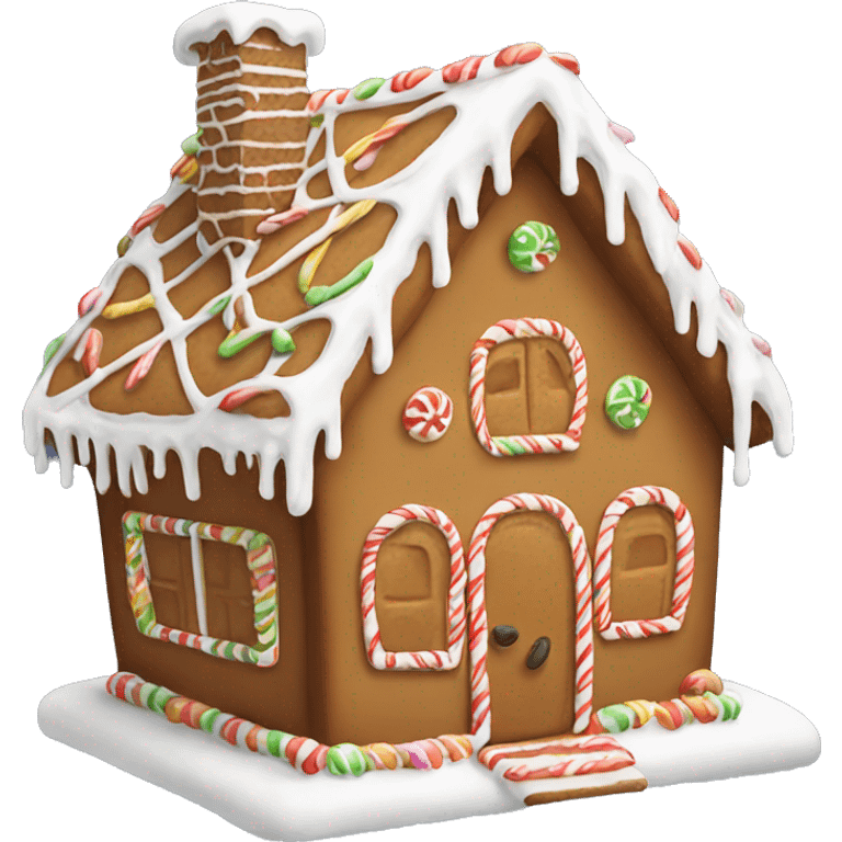 Gingerbread house emoji