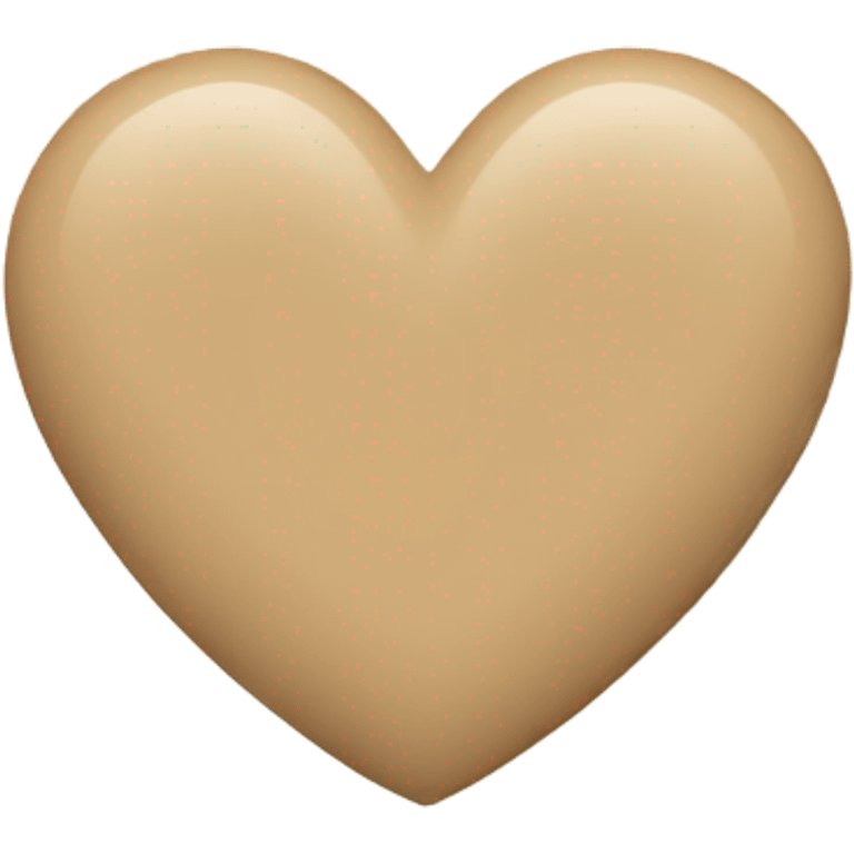 Beige heart emoji