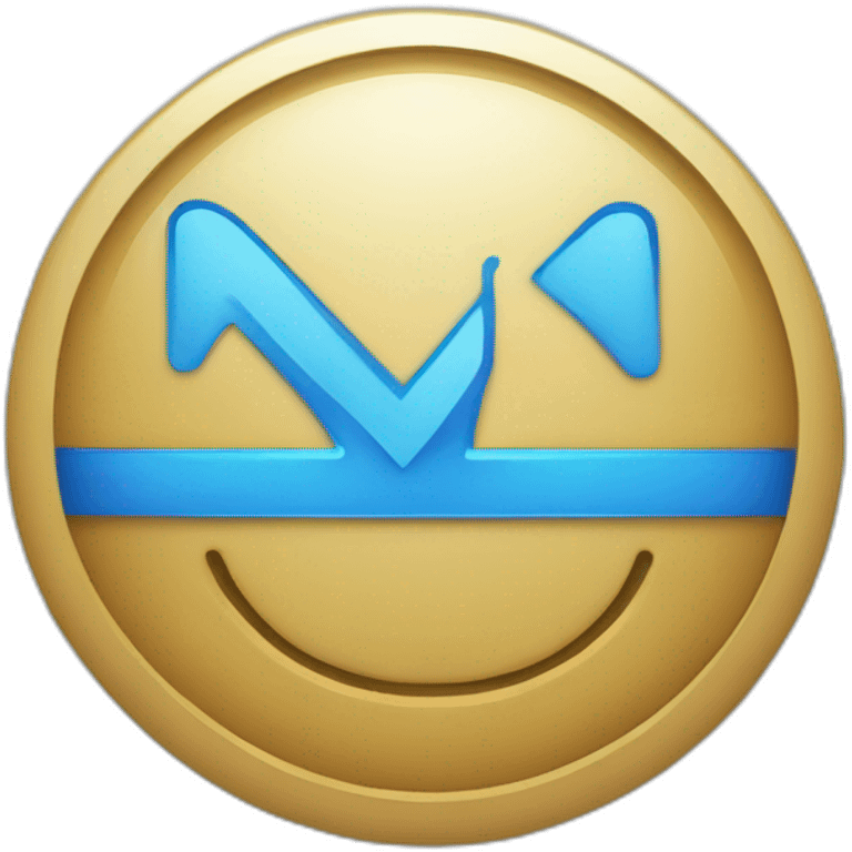 blue verification badge with a checkmark inside it emoji