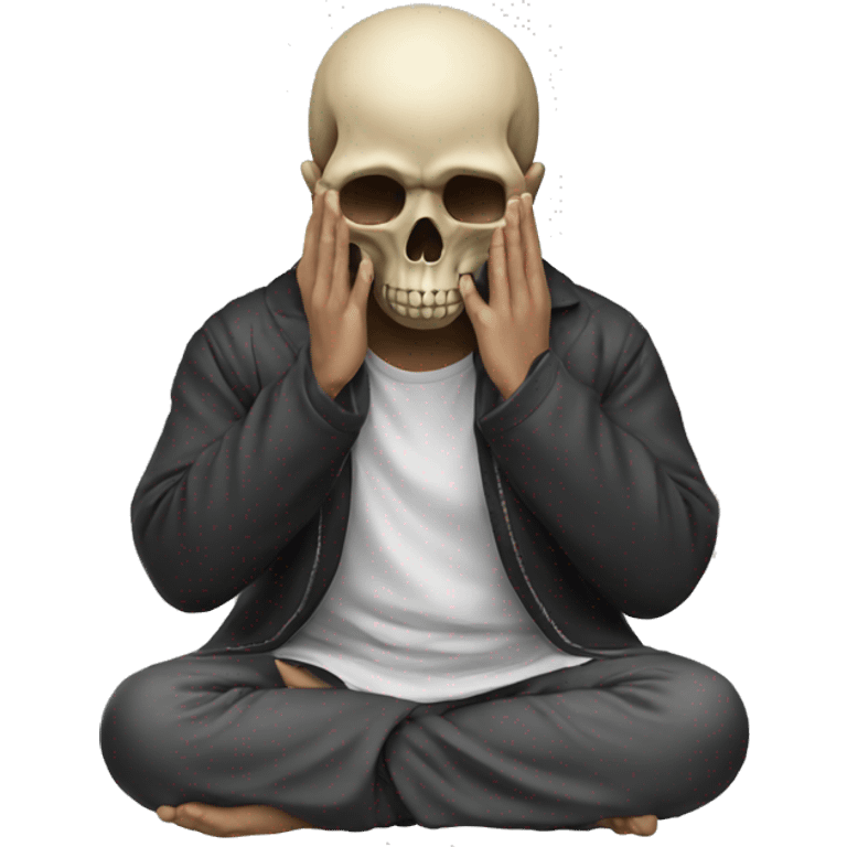 praying skull emoji