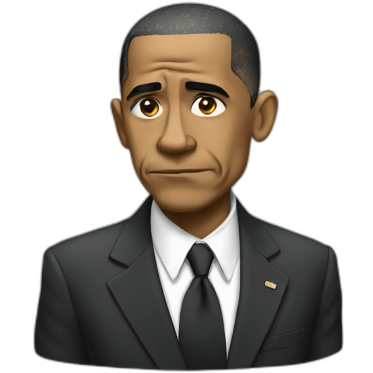 obama sad emoji