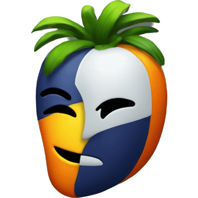 FL Studio logo with face emoji