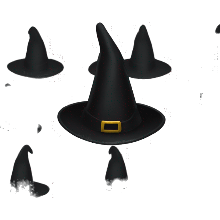 Plain black witch hat emoji