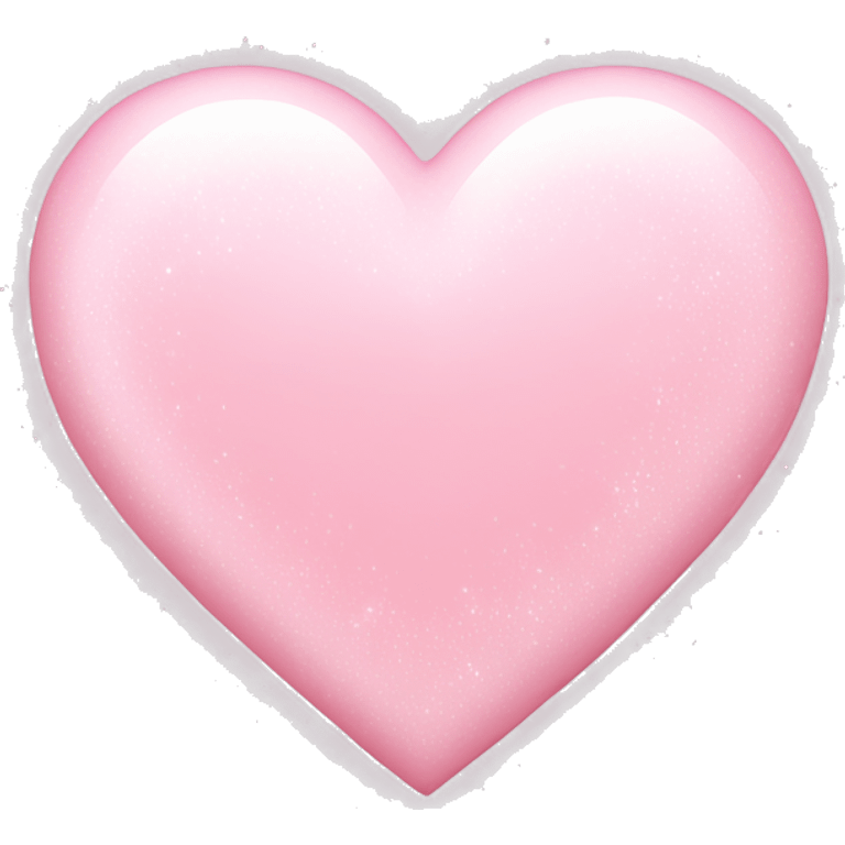 light pink heart with white sparkles emoji