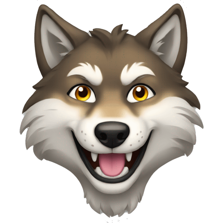 wolf smile emoji