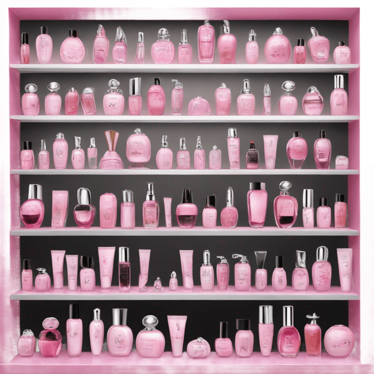 a perfume and beauty store called ICI Paris XL in the Netherland, pink and blac emoji