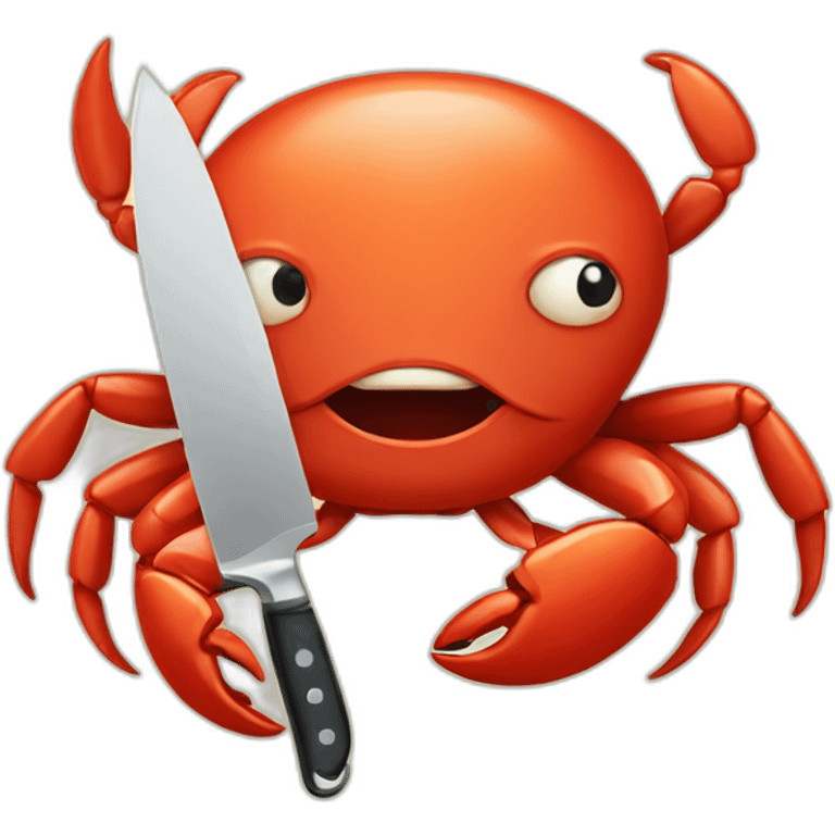 crab with knife emoji