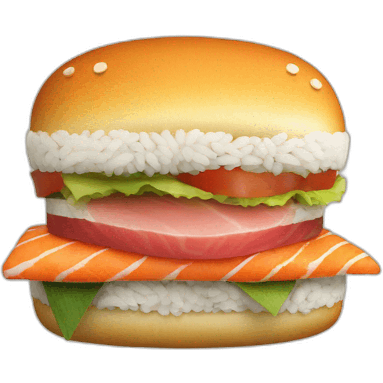 Sushi + burger emoji