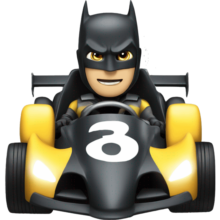 batman in a racing car emoji