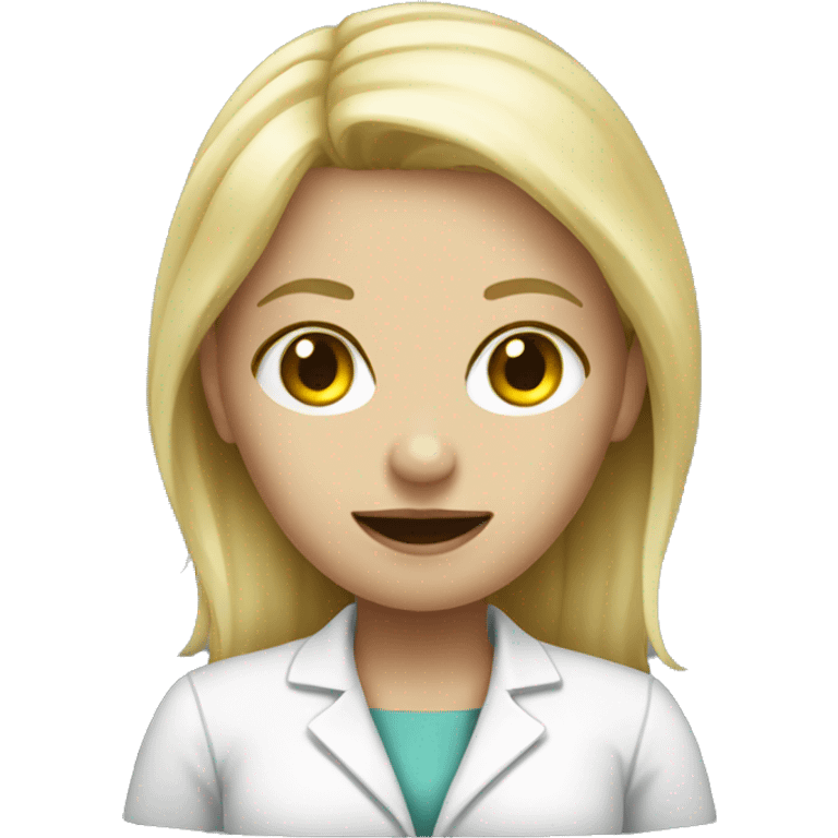 Blonde embalmer girl emoji