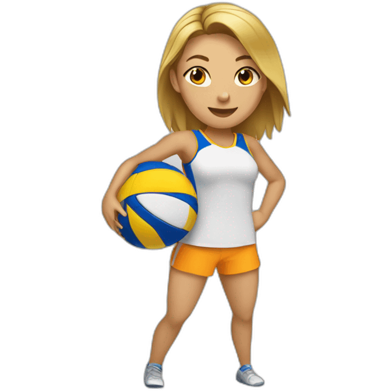 Voley player female playing emoji