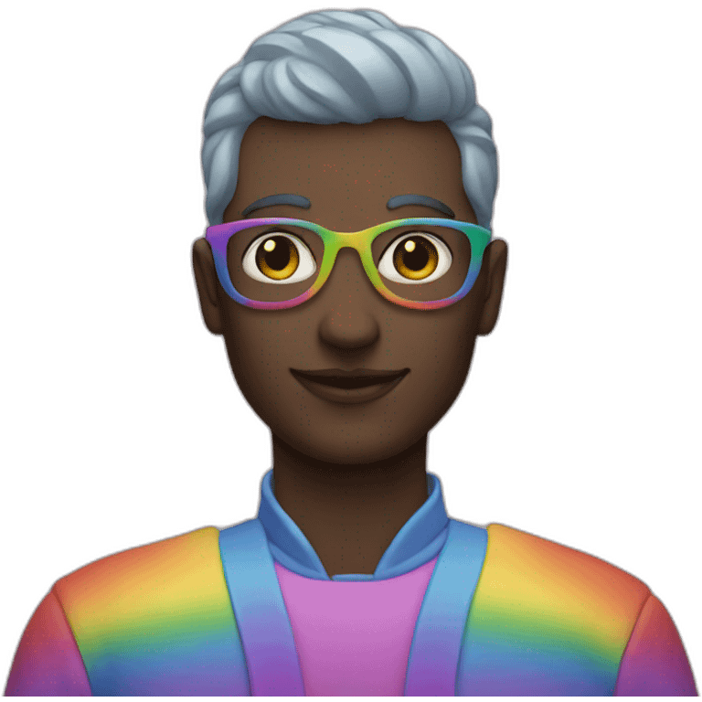 rainbow person emoji