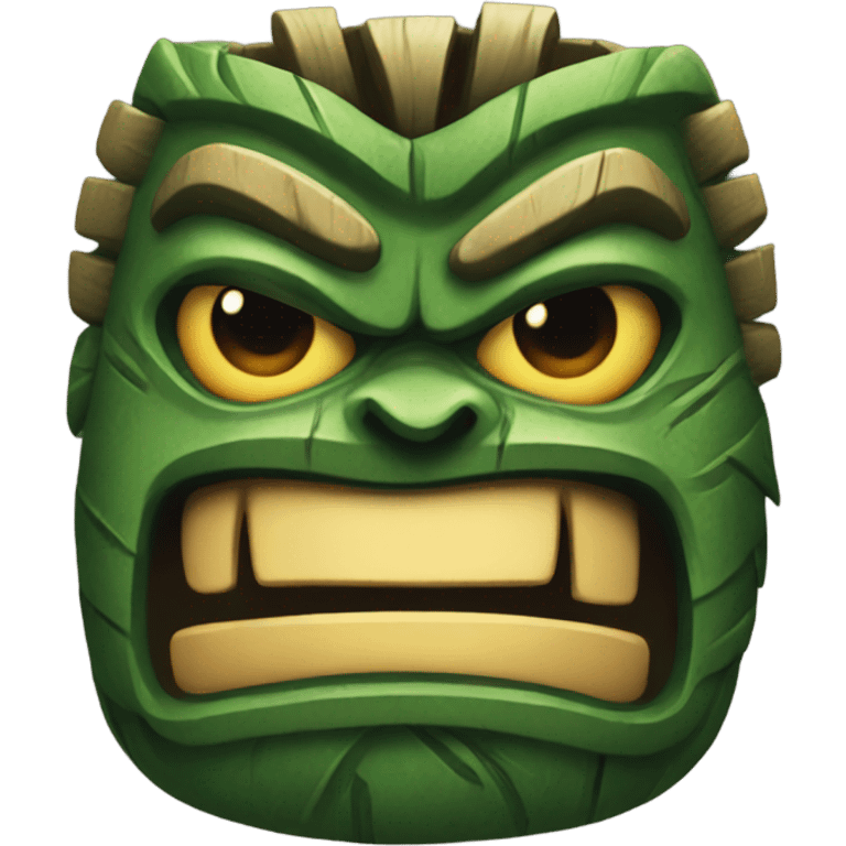 Angry tiki emoji