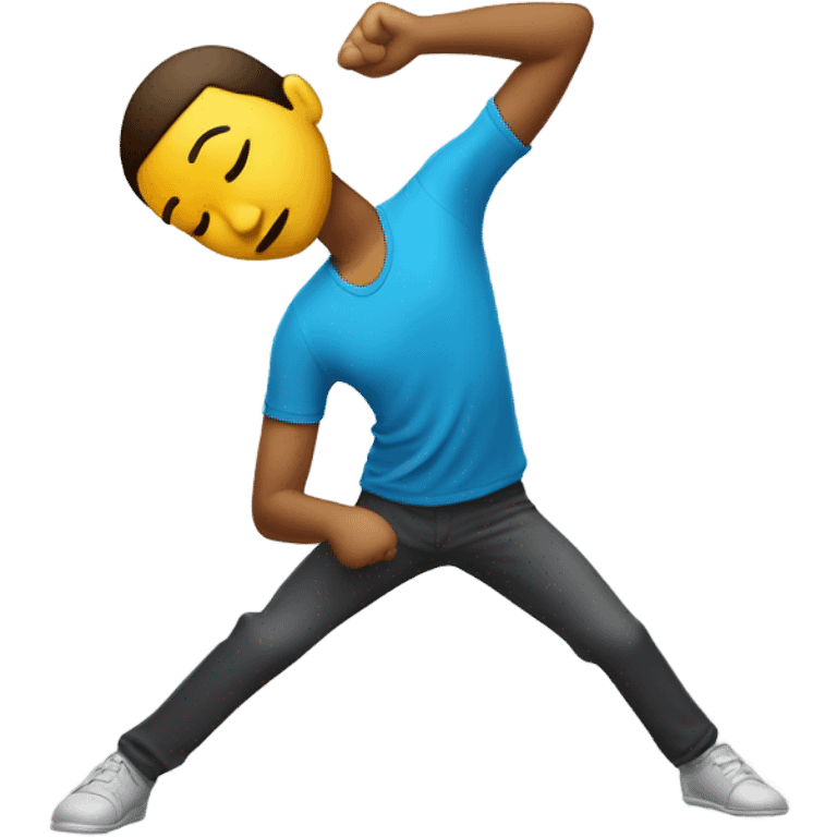 Person dabbing emoji