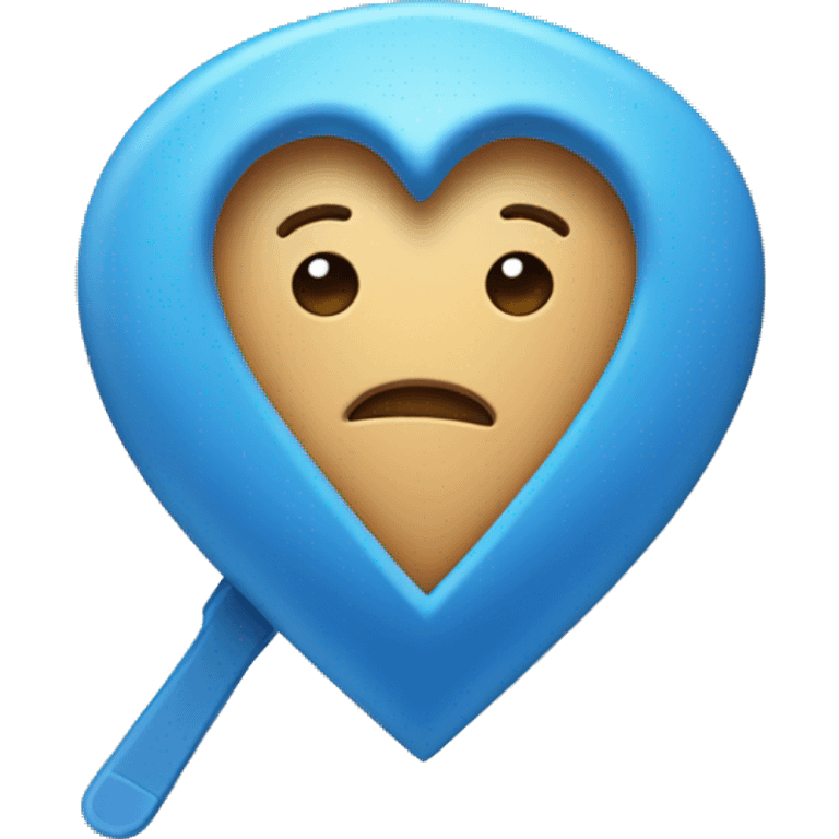 Words "one click home" with blue heart emoji