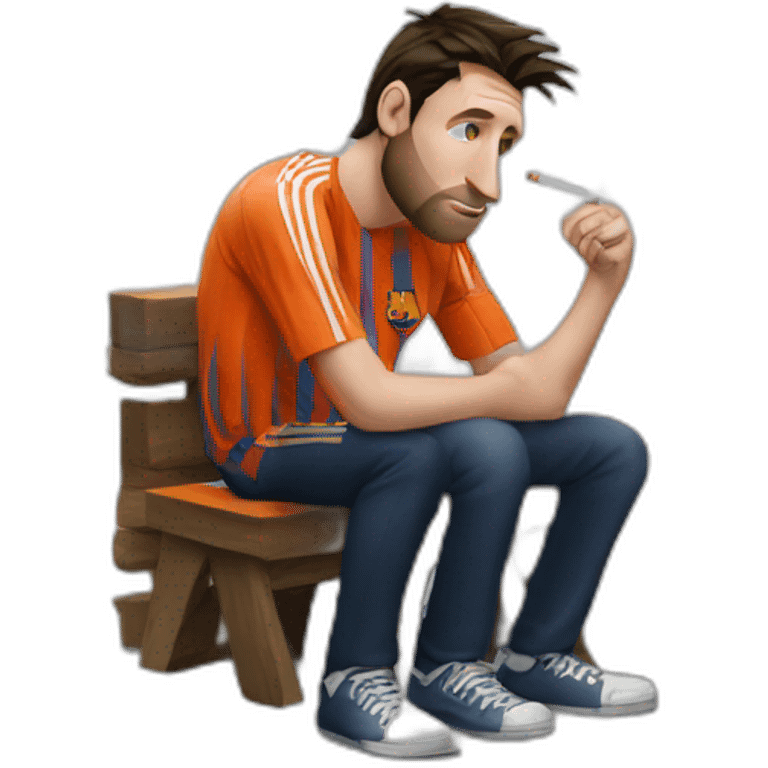 Realistic-Messi-in-jail-smoking emoji