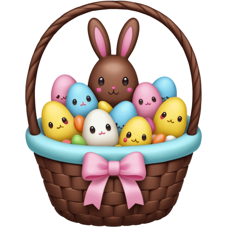  peeps marshmallow easter candy basket kawaii chocolate bunny jelly bean eggs emoji