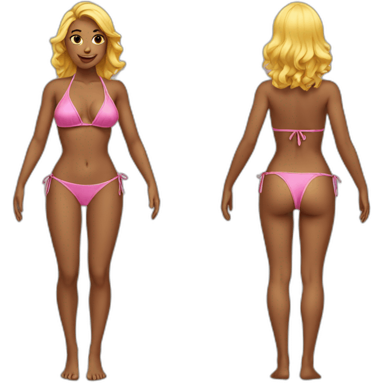 Sexy girl in bikini emoji