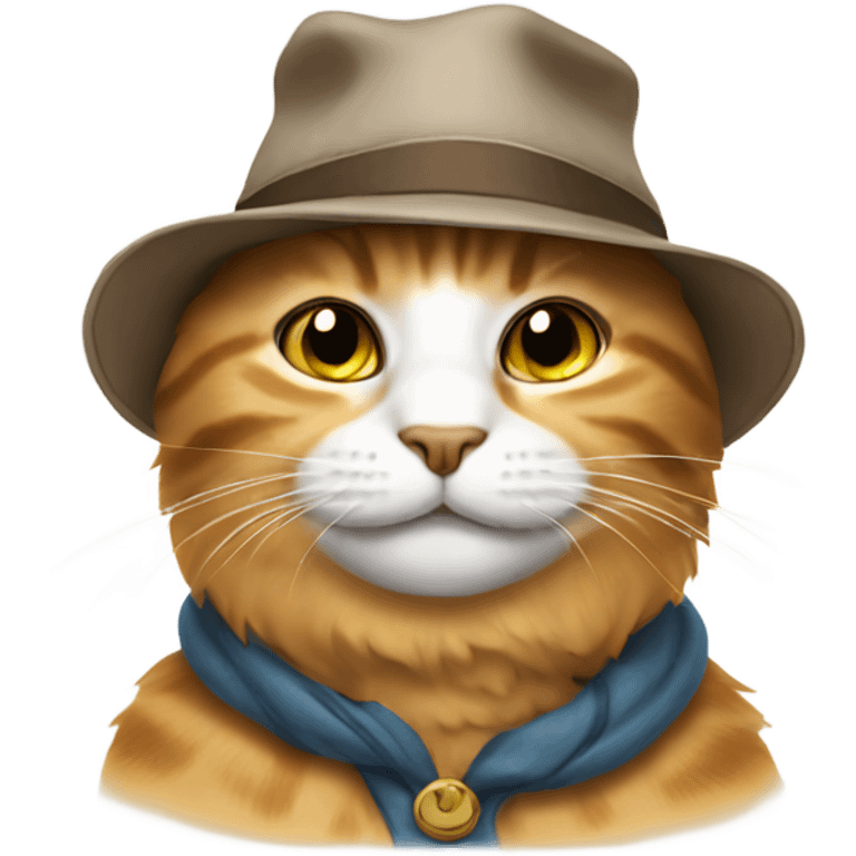 Cat wearing hat emoji