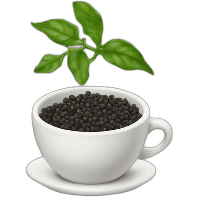 black pepper in cup emoji