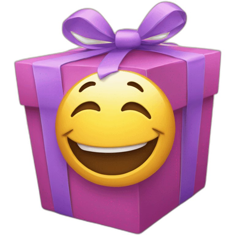 smile face from gift box emoji