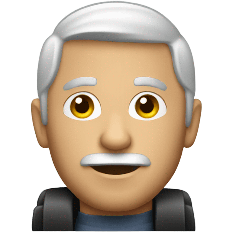 A man driving a volexwagon emoji