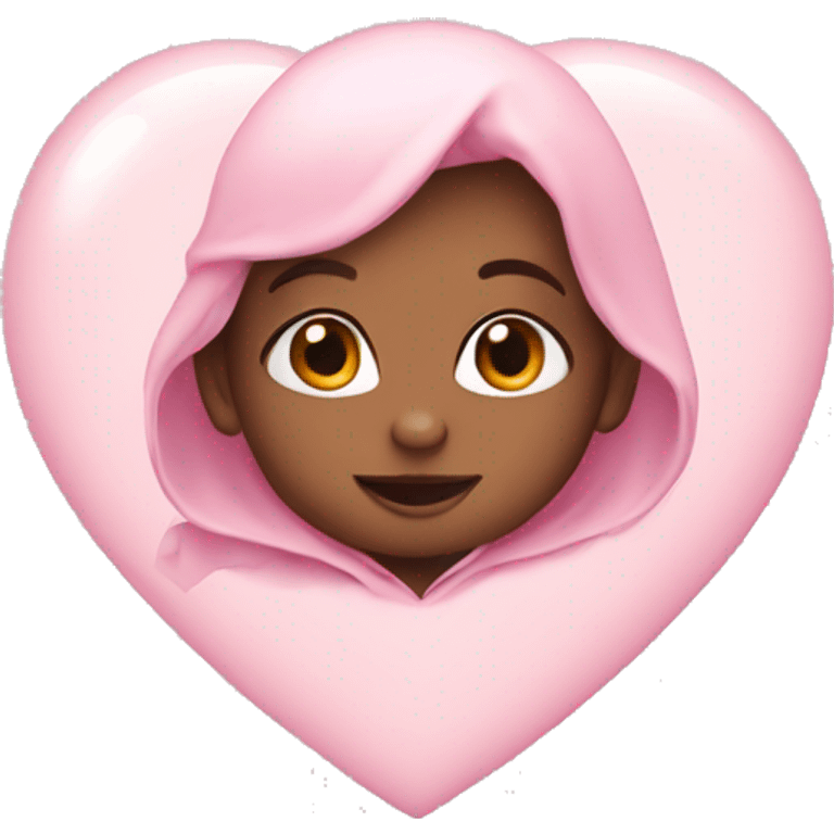 Baby pink heart  emoji