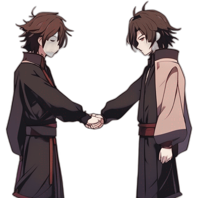 soukoku holding hands emoji