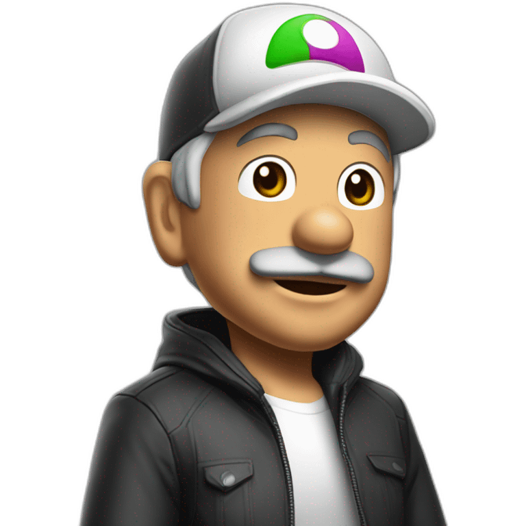 Lopez Obrador con gorra de Mario bros emoji